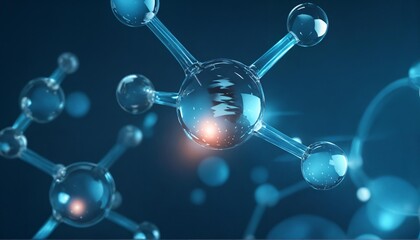 Abstract illustration of molecular structure
