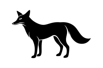 Elegant Fox Vector Silhouette Illustration Design - Perfect for Creative Projects.
