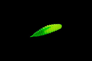 Colorful silicone fishing baits with plummets