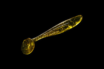 Colorful silicone fishing baits with plummets