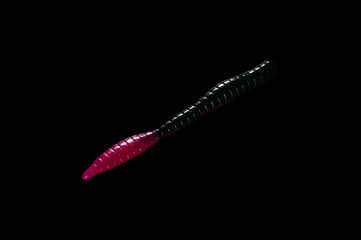 Colorful silicone fishing baits with plummets