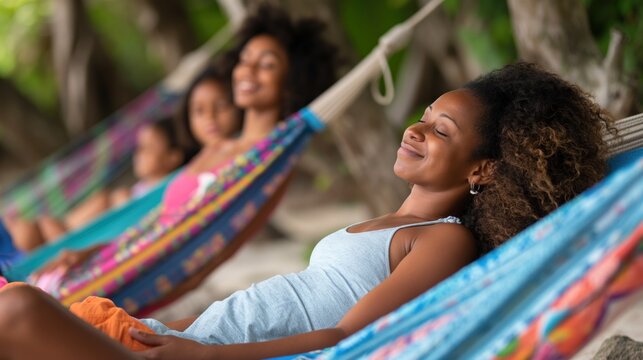 Families enjoying National Relaxation Day on August 15th, engaging in calming activities and promoting mental health and wellness