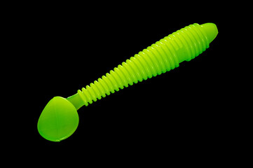 Colorful silicone fishing baits with plummets