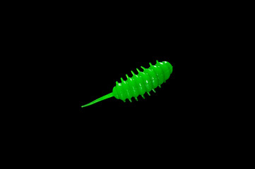 Colorful silicone fishing baits with plummets