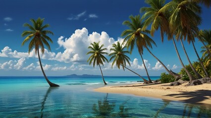 Obraz premium Idyllic Tropical Beach Paradise