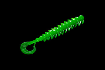 Colorful silicone fishing baits with plummets