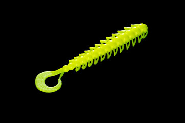 Colorful silicone fishing baits with plummets