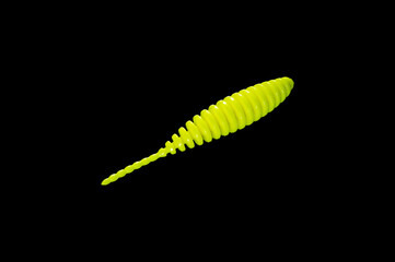 Colorful silicone fishing baits with plummets