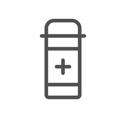 Health icon outline and linear vector.	

