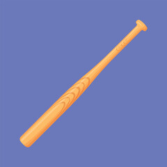 Wooden Baseball bat icon vector. baseball sports bat illustration. American Baseball vector 