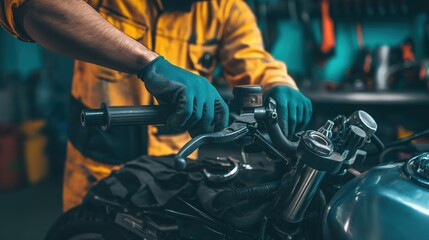 Technician repairing a complex piece of equipment, demonstrating the hands-on skills required in modern industry