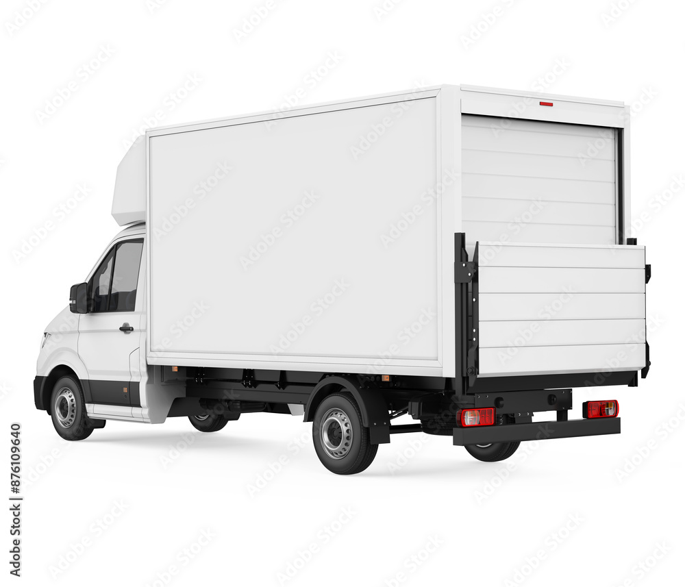 Wall mural Delivery Van Isolated