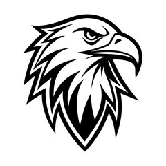 Eagle head vector art illustration