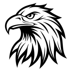 Obraz premium Eagle head vector art illustration