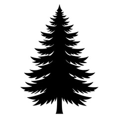 Fir tree vector art illustration