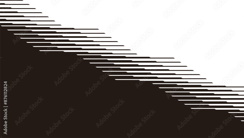 Poster black and white transition pattern. abstract background vector formats illustration. using for backg