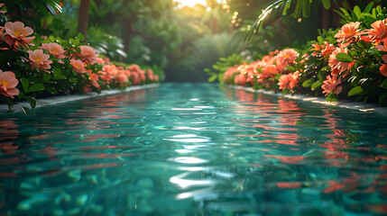 Tropical Oasis Swimming Pool Escape