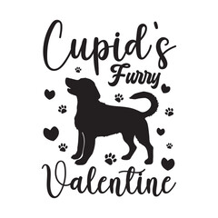 Dog quote on white background. Lettering style doggie calligraphy. flat Pet Lettering Vector  silhouette Illustration. Hand Drawn Inspirational Lettering for Poster, Banner, Greeting Card, T-Shirt.