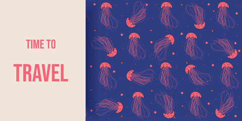 Surf club summer aesthetic theme. Trendy 3d Summer background with copy space frame. Vector illustration can used web and social media banner poster card. EPS 10 © Svetlana