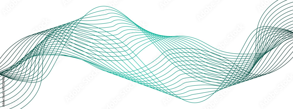 Poster abstract modern stream wave colorful glowing frequency sound wave technology curve lines background.