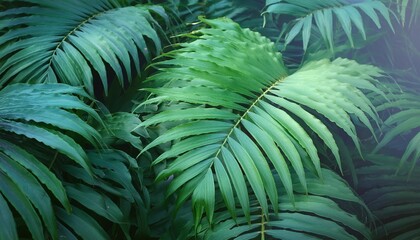 abstract green fern leaf texture nature background tropical leaf