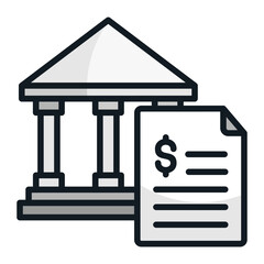 Treasury  Icon Element For Design