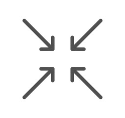 Arrow icon outline and linear vector.	

