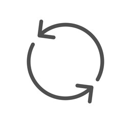 Fototapeta premium Arrow icon outline and linear vector. 