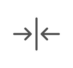 Arrow icon outline and linear vector.	
