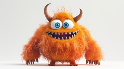 3D monster cartoon character