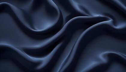 Obraz premium Navy blue walvet fabric abstract wavy background