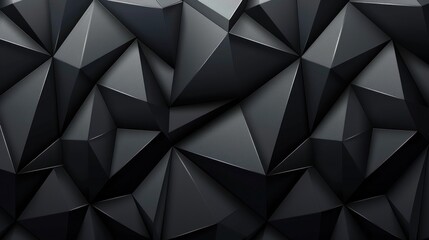 Abstract Geometric Black Triangle Pattern