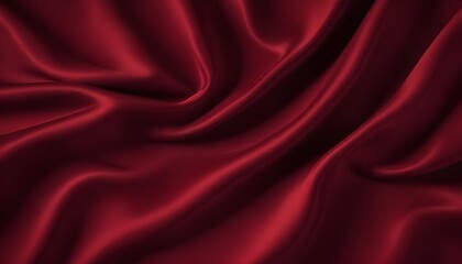 Obraz premium Dark red walvet fabric abstract wavy background