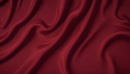 Obraz premium Dark red walvet fabric abstract wavy background