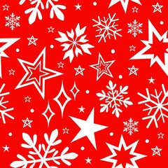 Obraz premium Christmas seamless pattern winter celebration design