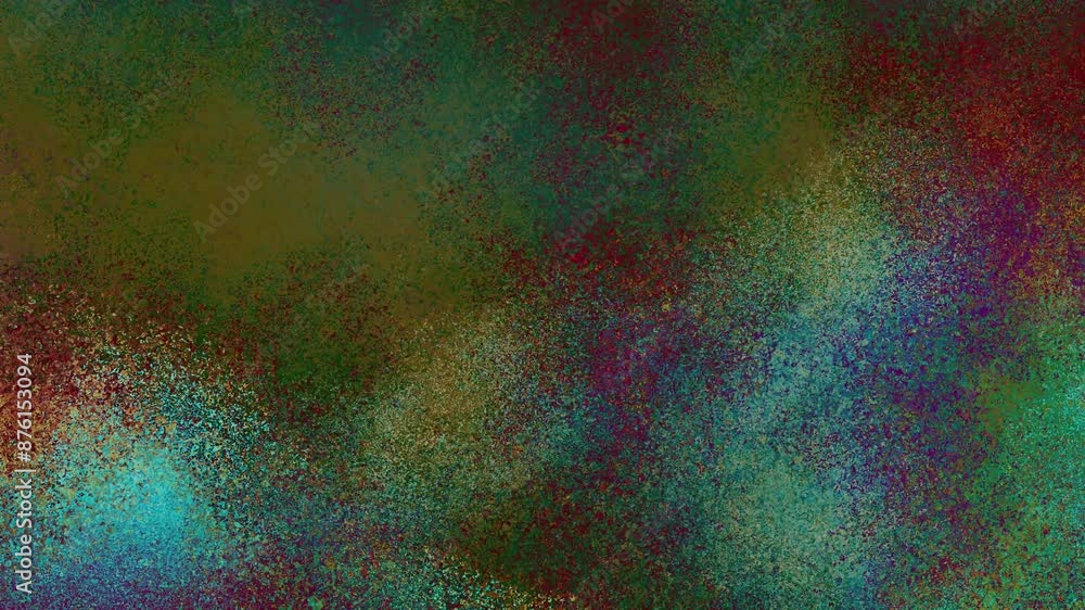 Aufkleber Seamless colorful abstract background with rough grain for loop playback. Dynamic gradient animation with grainy grains on abstract background