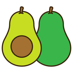 illustration of avocado