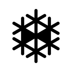 Snowflake Icon Vector Symbol Design Illustration