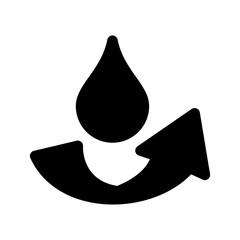 Fototapeta premium Water Cycle Icon Vector Symbol Design Illustration