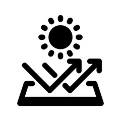 Sun Proof Icon Vector Symbol Design Illustration