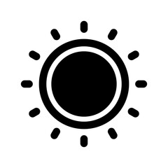 Sun Icon Vector Symbol Design Illustration