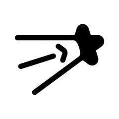 Shooting Star Icon Vector Symbol Design Illustration