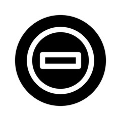 Minus Icon Vector Symbol Design Illustration