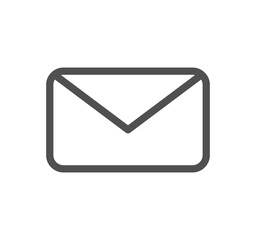 Envelope icon outline and linear vector.	
