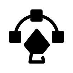 Pen Tool Icon Vector Symbol Design Illustration