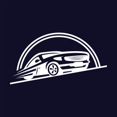 car logo design racing vector