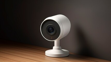 A photo of a digital security camera with night vision