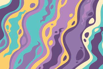 Psychedelic groovy background.