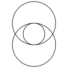 Vesica Piscis Eye, Sacred Geometry Symbol of Divine Vision and Universal Balance  
