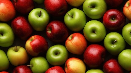 A variety of fresh and organic apples.